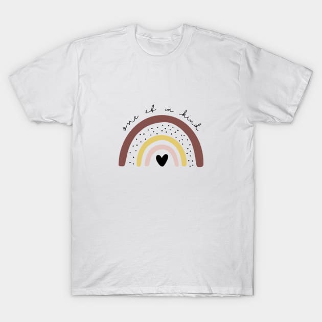 One Of a Kind - Cute Rainbow T-Shirt by ThreadsVerse